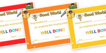 👉 Certificate for school project | Easy to print | Twinkl