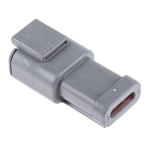 DTM04-3P-E003 Deutsch | Deutsch, DTM Automotive Connector Socket Grey 3 ...