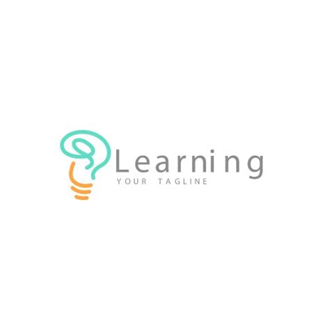 Learning center logo design template Royalty Free Vector