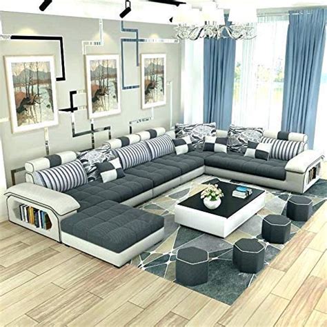 HITECH FURNITURES Solid Sheesham Wood Eight Seater Sofa Set + Four ...