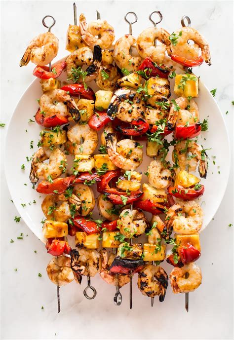 These grilled pineapple shrimp skewers are the perfect easy summer BBQ ...