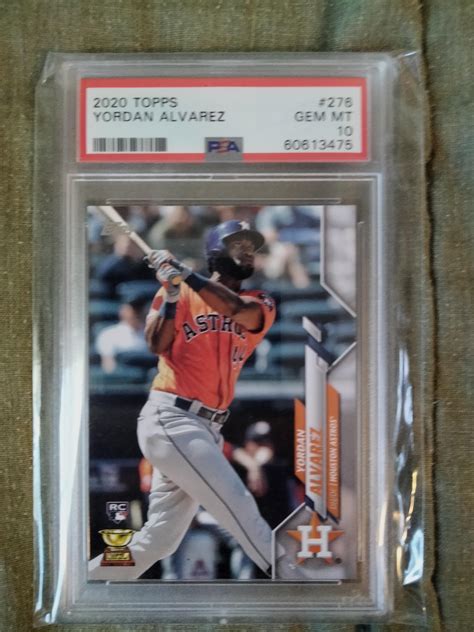 Psa 10 yordan Alvarez rookie all star card. How much would this be ...