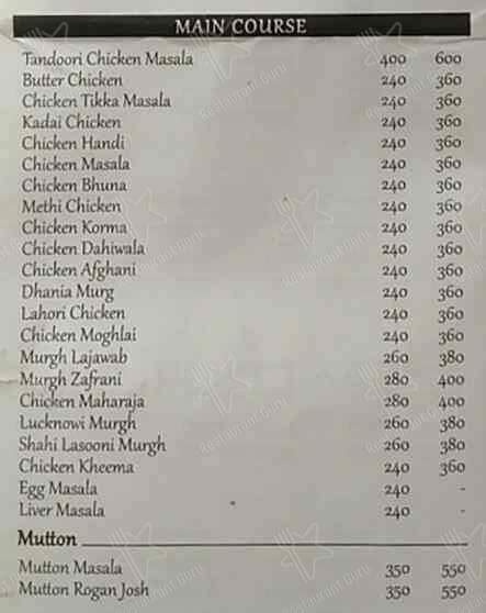 Menu at Joseph’s Tandoori Kitchen, Mumbai, Shivneri SRA CHS Ltd