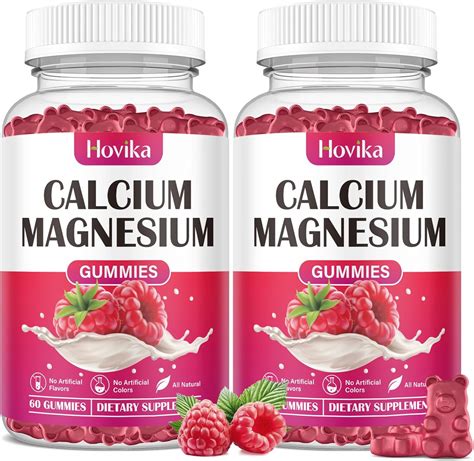 Amazon.com: Calcium Magnesium Zinc Gummies-Calcium Magnesium 2:1 Ratio with Vitamin D3, K2, B6 ... - ratio of k2 to d3