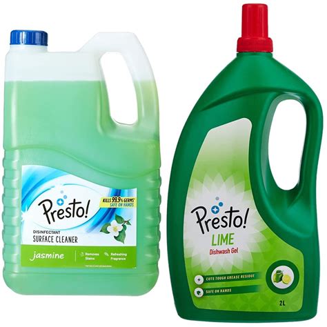 Amazon Brand - Presto! Disinfectant Surface/Floor Cleaner - 5 L ...