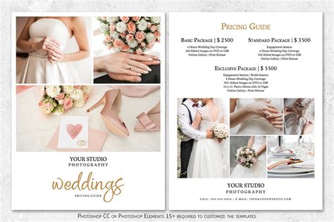 Wedding Photography Pricing Guide Template