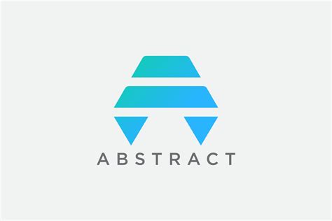 Trapezoid Shape Letter A Pyramid Logo 10704073 Vector Art at Vecteezy