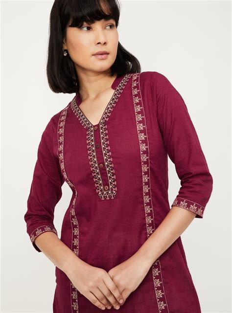 Buy Women Embroidered Straight Kurta Online at just Rs. 699.0 ...