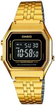 Casio Vintage Digital Rose Gold Dial and Watch Stainless Steel Unisex ...
