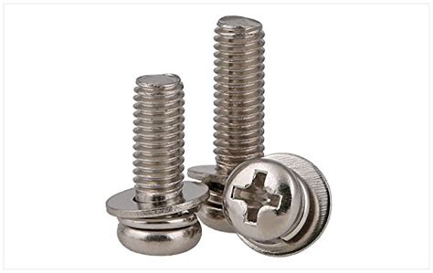 Shomy M4X6 100pcs : GB9074.8 304 stainless steel round head Three ...