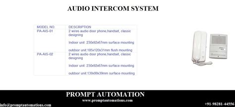 Image result for Audio Intercom
