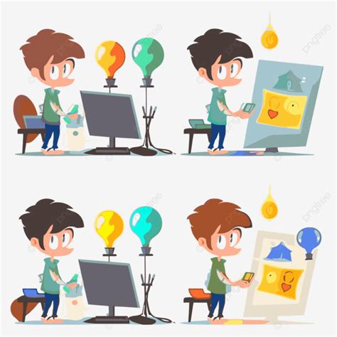 Computer Process Cartoon 的图像结果