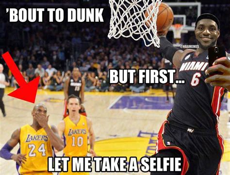Kobe Bryant Dunking On Lebron James