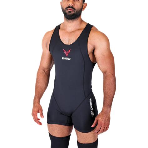 Powerlifting Singlet BLACK (Male/Female) | PRO WOLF
