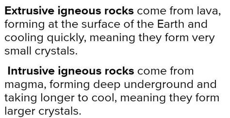 diffrentiate between extrusive rocks and intrusive rocks - Brainly.in