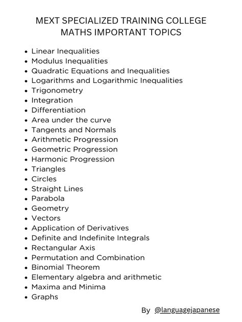 Image result for Math Main Topics