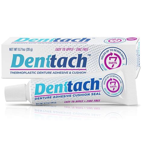 Denttach Denture Adhesive, Thermoplastic Denture Adhesive, Acts as a ...