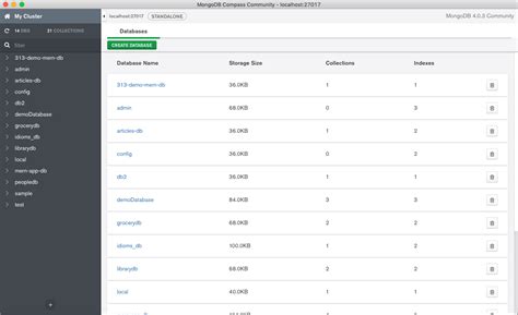 Image result for MongoDB Compass UI