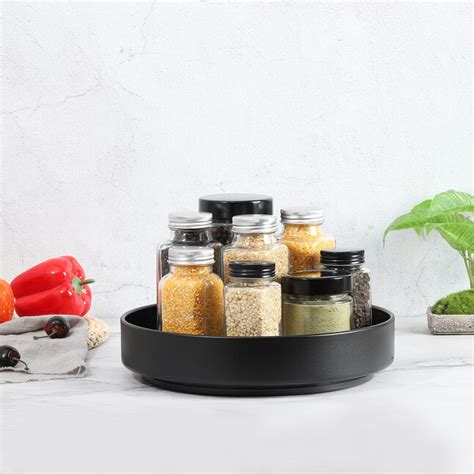 Unique Bargains Lazy Susan Turntable Organizer Rotating Spice Racks ...