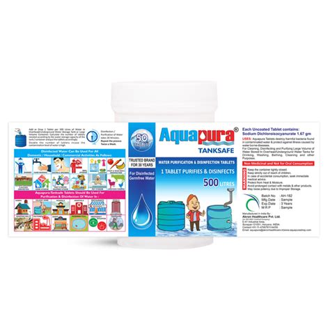 Aquapura Tanksafe - Water Purification Tablets for Overhead, Undergrou ...