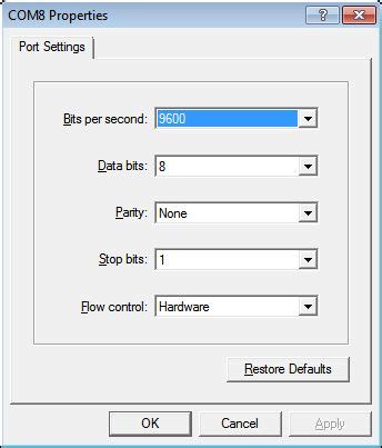 HyperTerminal Setup 的图像结果