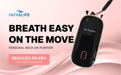 Wearable & Portable Neck Air Purifier - USB Ionizer with High Anion ...