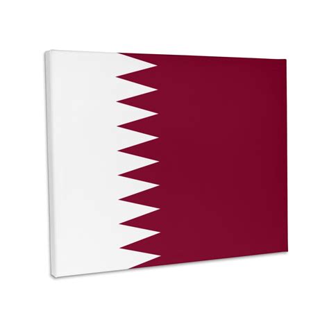 3dRose, Flag of Qatar - Qatari Maroon dark red and white zigzag zig zag Arab Arabic Arabian ...