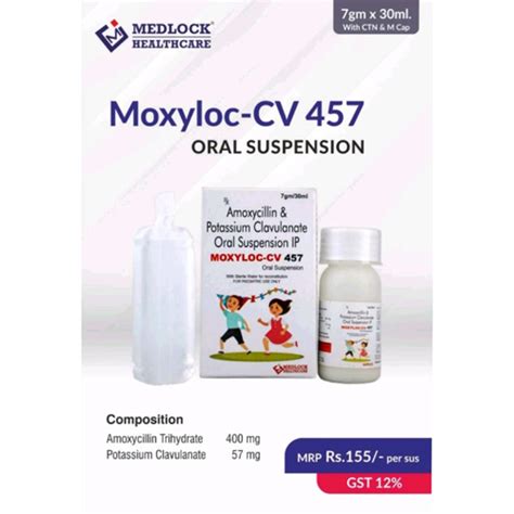 MOXYLOC-CV 457 Dry Syrup MEDLOCK HEALTHCARE