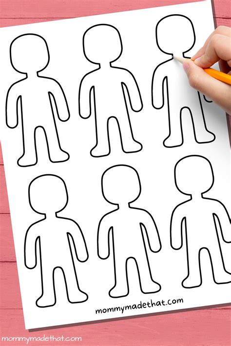 Person Outline Template
