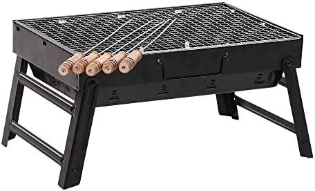 H Hy-tec (Device) Hybb, Blaze Foldable Charcoal Barbeque Grill With 5 ...
