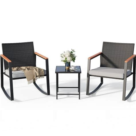 Walmart Outdoor Rocking Chair Set at Roosevelt Nelson blog