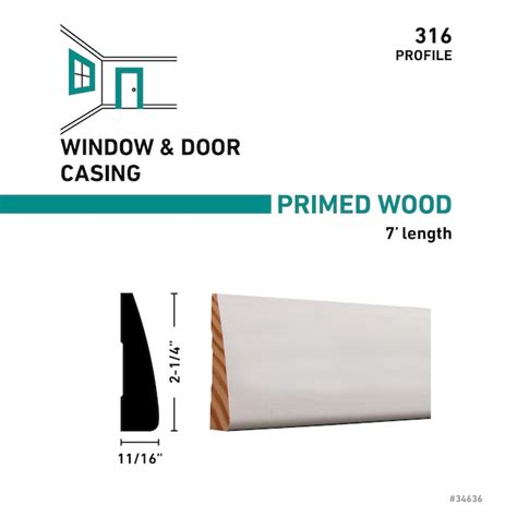 RELIABILT 11/16-in x 2-1/4-in x 7-ft Primed 316 Casing in the Window ...