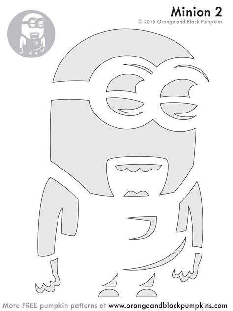 Printable Pumpkin Carving Stencils Minion