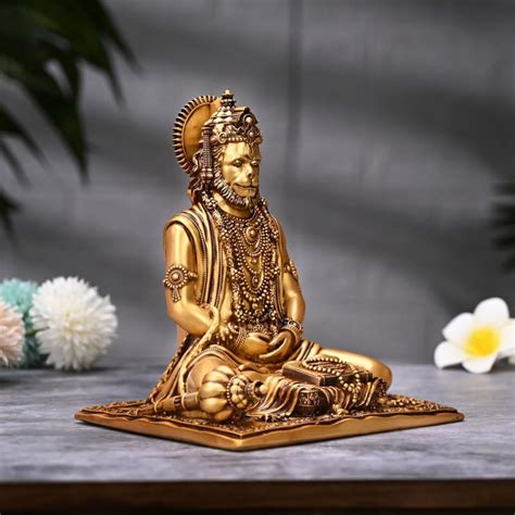 Artarium Meditating Hanuman Murti,Hanuman Statue, Hanuman Idol for Home ...