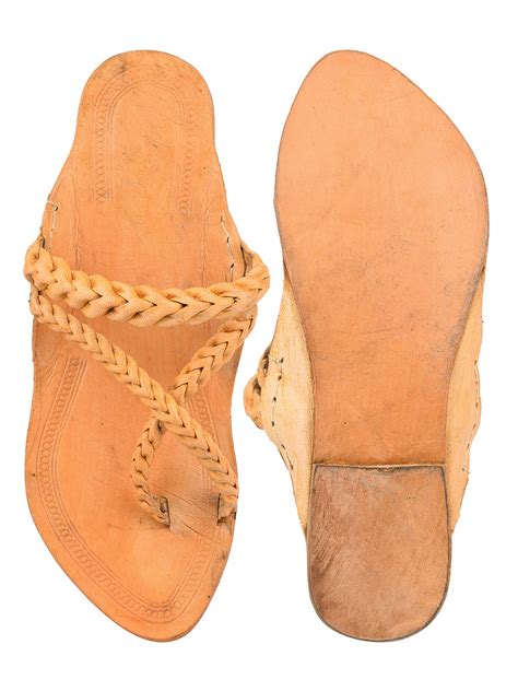 DESI COLOUR Mens Tan Ethnic Footwear/Punjabi Jutti – Desi Colour