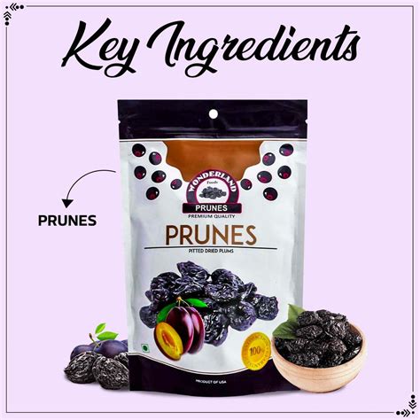Wonderland Foods 200g Californian Seedless (Pitted) Prunes Pouch