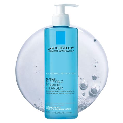 La Roche-Posay Toleriane Purifying Foaming Facial Cleanser, Oil Free ...