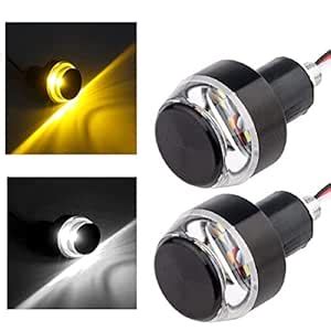 RIDERSCART Motorcycle LED Indicator Dual Color Blinker Stylish Turn ...