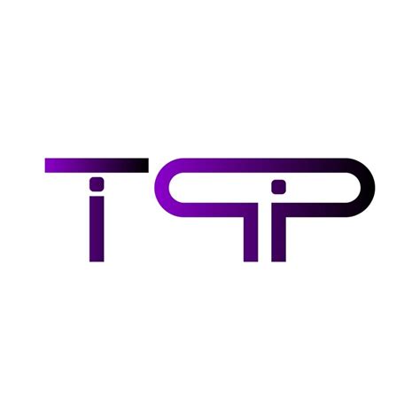 Tpp logo abstract typography simple modern minimal vector design ...