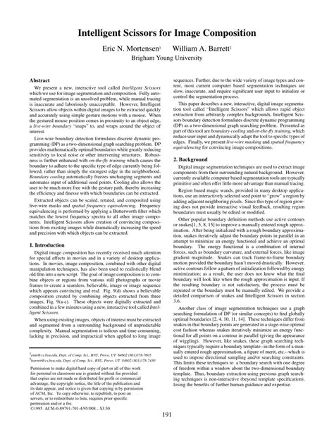 Image result for Intelligent Scissors