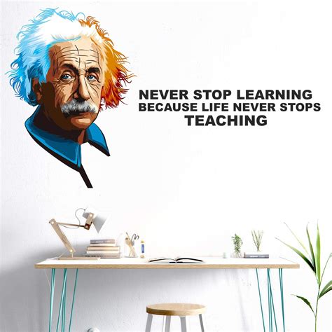 StickMe 'Albert - Einstein -Never Stop Learning - Because - Life Never ...