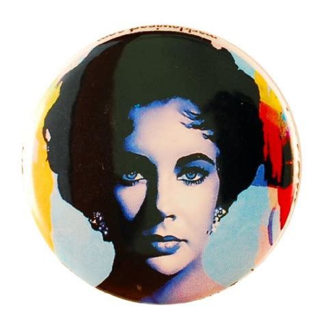 Buy Elizabeth Taylor "Color Of Passion" 1.5" Pinback Button - Hand ...