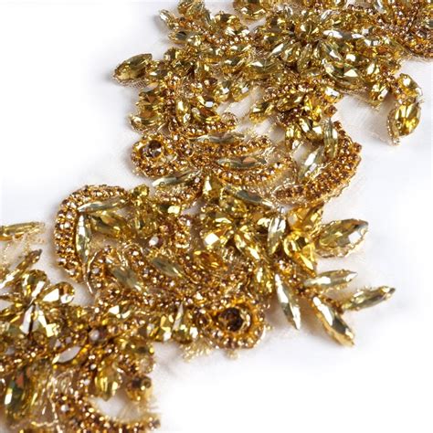 Labellezalady Luxury Look Shiny Rhinestone Pair Applique Patch in India ...