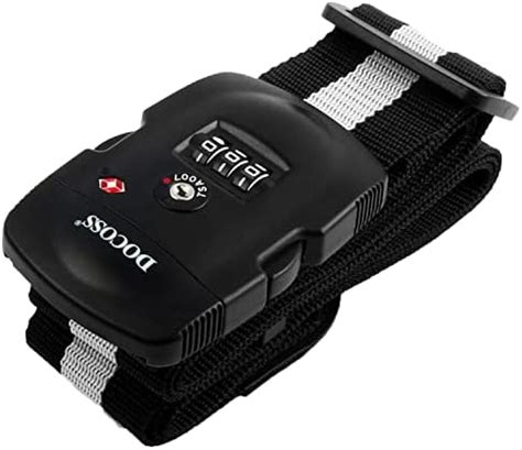 DOCOSS 016 TSA Locks Strap Number Lock for Luggage Belt Adjustable ...