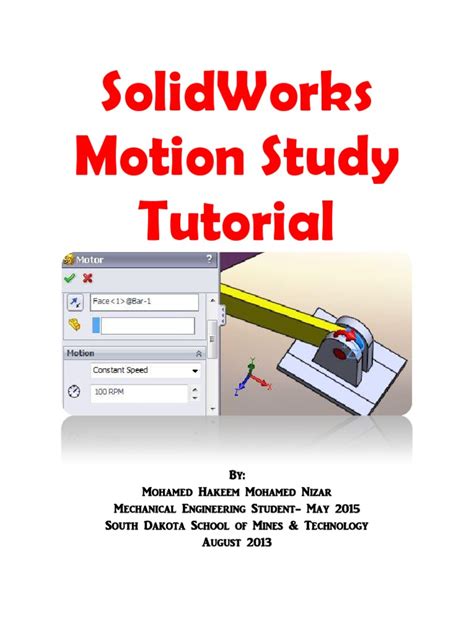 SolidWorks Motion Analysis 的图像结果