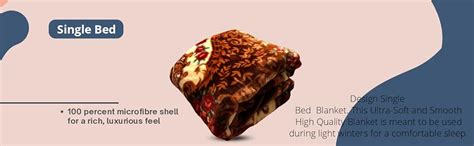 Buy Signature Blanket Single Bed Mink Blanket Single Ply for Extreme ...