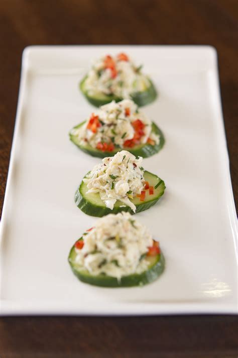 Citrus & Crab Salad on Cucumber