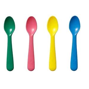 Buy NT-STAR Multi Colour Spoons for Kids,Plastics, Reusable (Pack of 4 ...