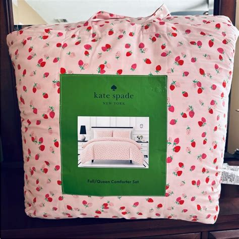 Kate Spade wild strawberry toss blanket queen full comforter | Kate ...