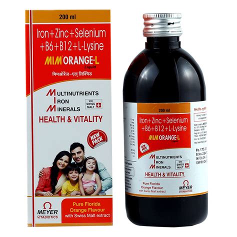 Mimorange L Syrup | Uses, Side Effects, Price | Apollo Pharmacy
